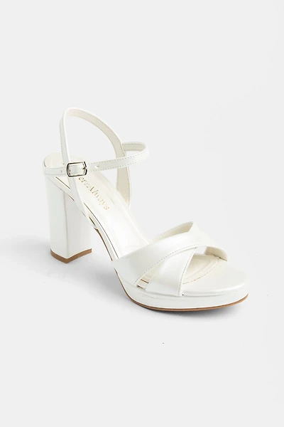 Forever & Always Womens Setto Slingback Bridal High Heel Sandals