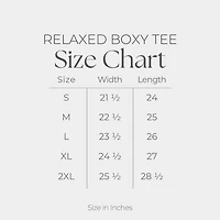 Simply Sage Market - Women's Relaxed Boxy Tee Hello Fall Stick Figures