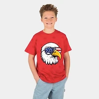 The Juniper Shop - Patriotic Eagle Sunglasses Youth Short Sleeve Star Tee