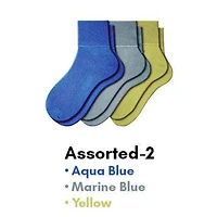 Wear Sierra Women's Combed Cotton Ankle Turn Cuff 3 Pair Pack Socks