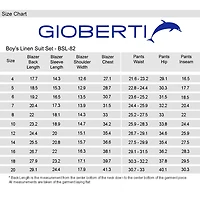 Gioberti Boy's Linen Blend Suit Set Jacket And Dress Pants