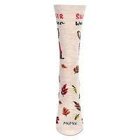 MeMoi Women's Sweater Weather Bamboo Crew Socks