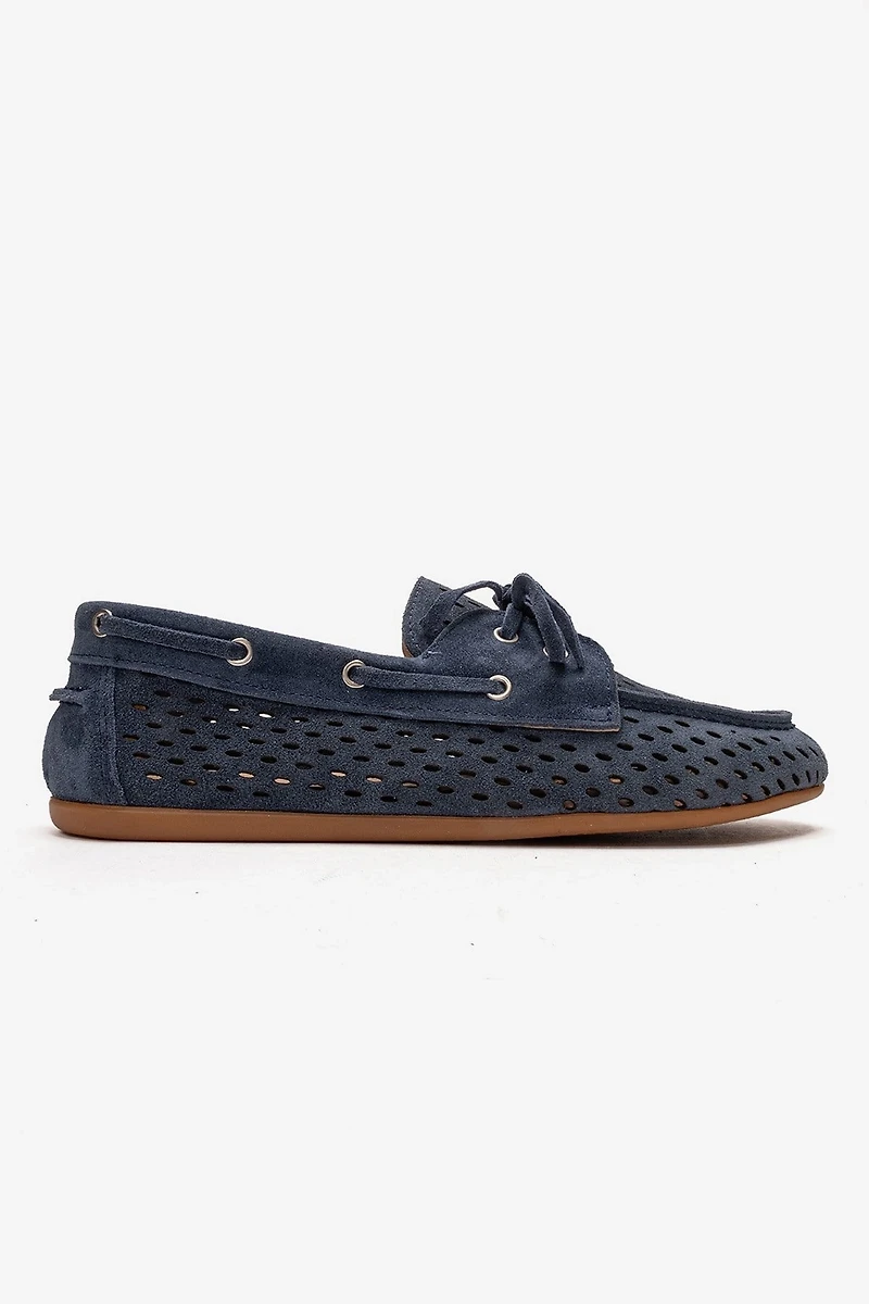 Forever & Always Womens Stevo Leather Lace Up Loafer