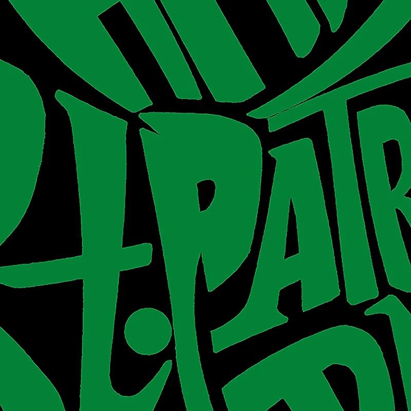 LA Pop Art Men's Word T-Shirt - St. Patrick's Day Shamrock