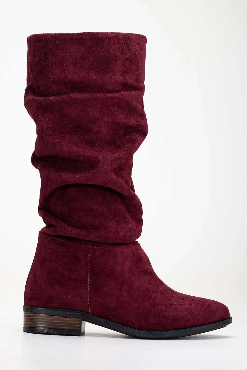 Forever & Always Womens Maribel Knee High Slouch Boots