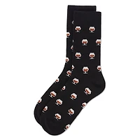 MeMoi Men's Whiskey Cashmere Crew Socks