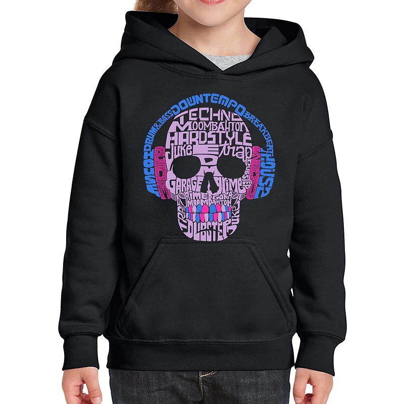 LA Pop Art Girls Word Hoodie - Styles of EDM Music