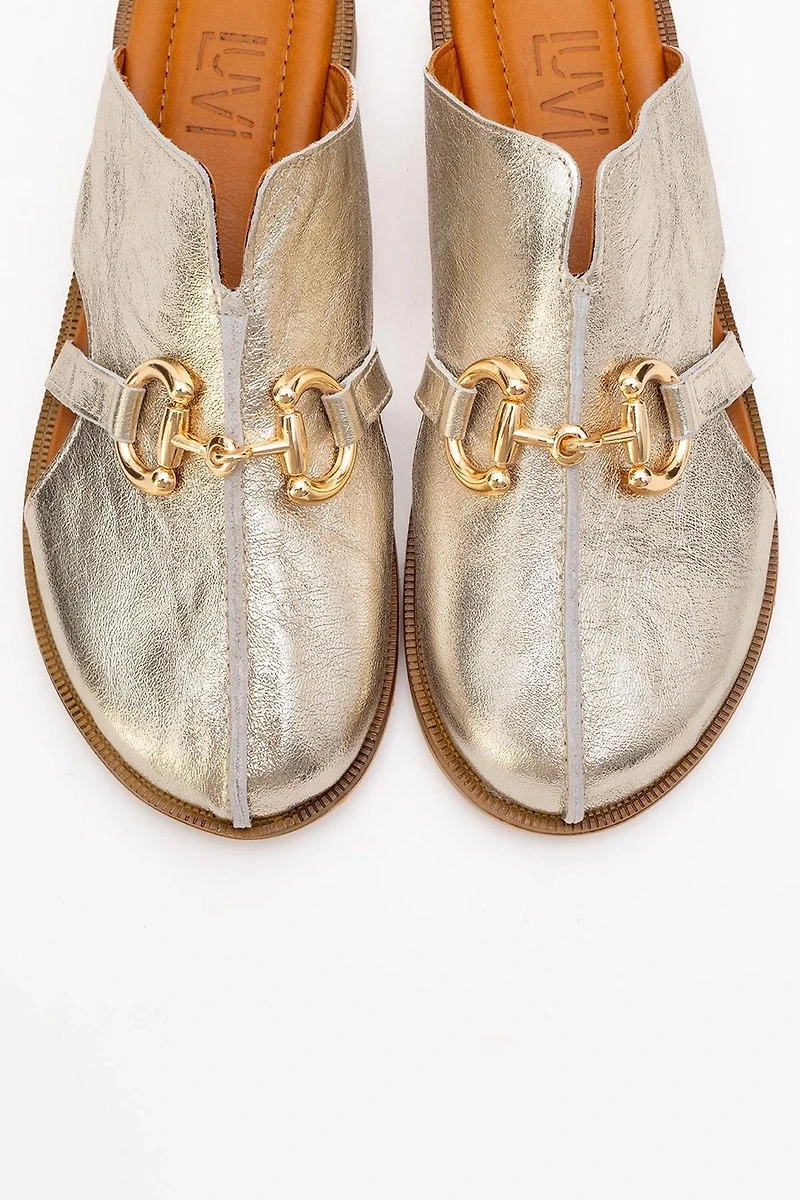 Forever & Always Womens Favor Leather Mules