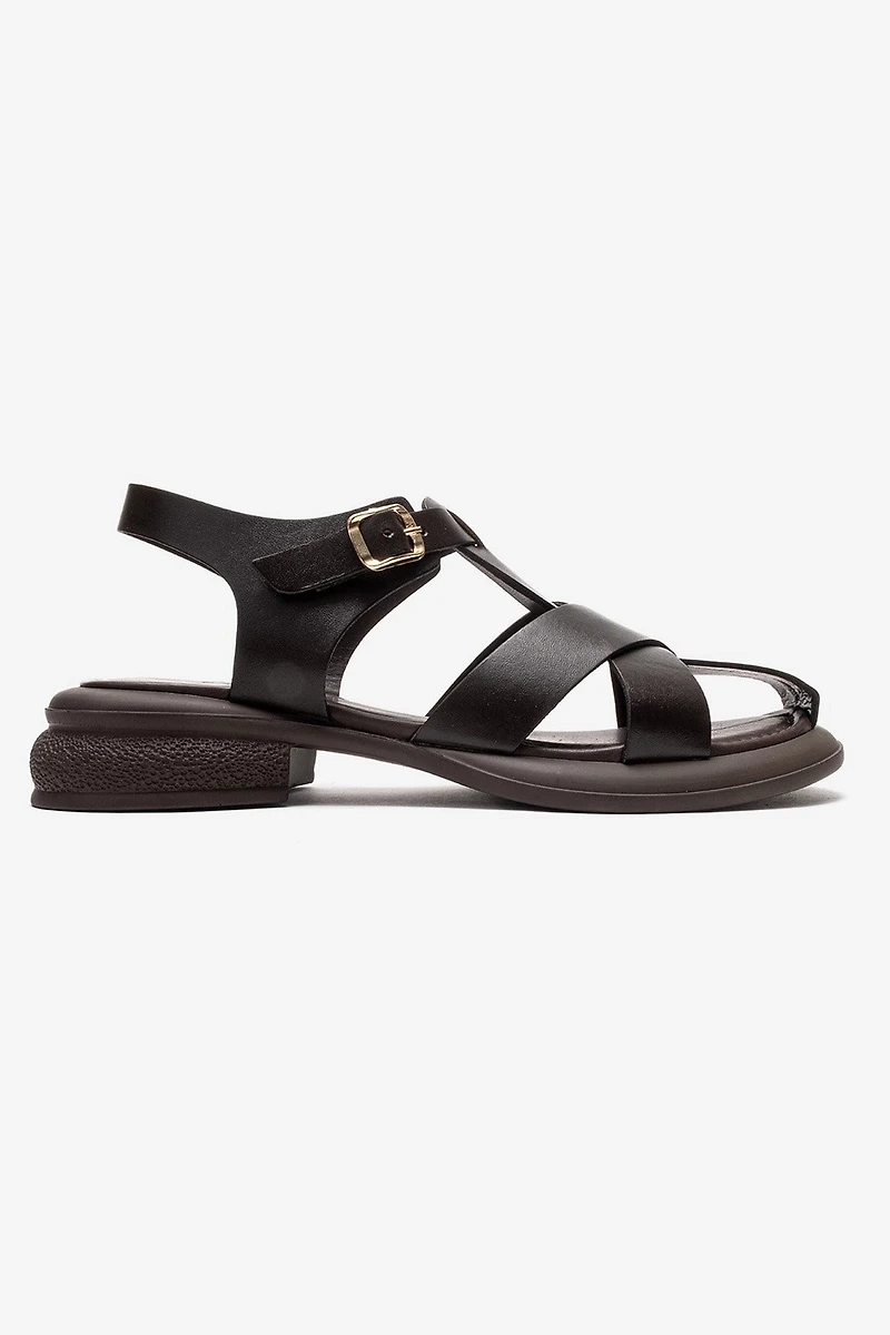Forever & Always Womens Guido Leather Sandals