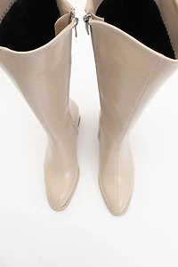 Prologue Shoes Womens Paradis Block Heel Knee High Boot