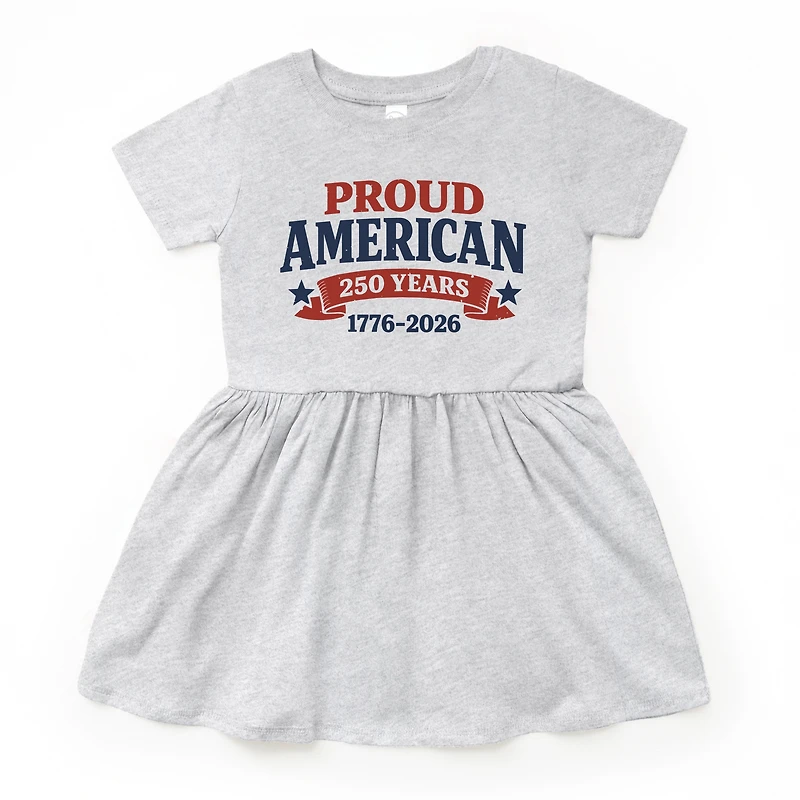 The Juniper Shop - Proud American 250 Years Toddler Graphic Dress