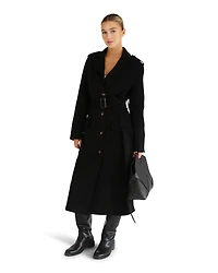 Belle & Bloom Womens Skylight Wool Blend Longline Coat