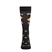 MeMoi Men's Funny Pun Happy Challah-Days Novelty Crew Socks