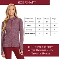 Wear Sierra Women's Seamless Full Zipper Long Sleeves Jacket
