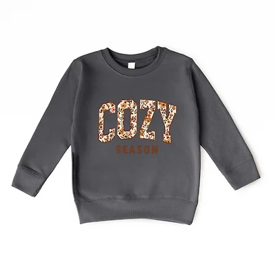 The Juniper Shop - Toddler Graphic Sweatshirt Cozy Season Floral