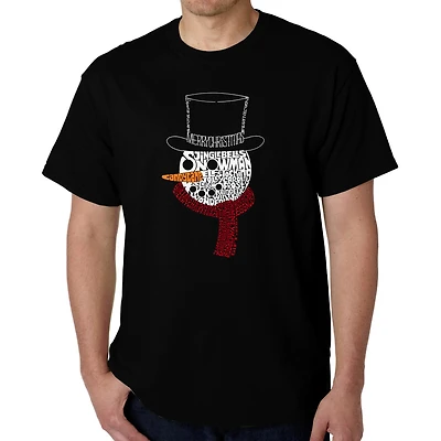 LA Pop Art Men's Word T-Shirt - Snowman Face