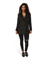 Belle & Bloom Womens Because Of You Trimmed Blazer