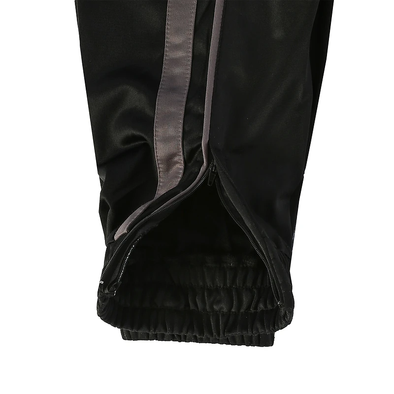 Gioberti Men's Athletic Track Pants With Ribbed Zipper Cuffs