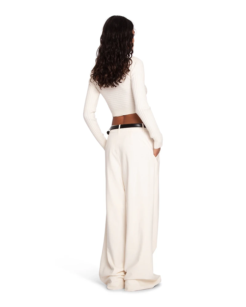 Belle & Bloom Womens Ready for Your Love Wool Wide Leg Pant