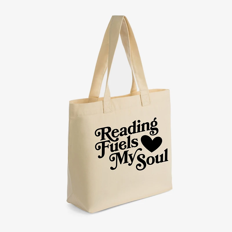 Simply Sage Market - Zippered Canvas Tote Reading Fuels My Soul