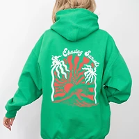 Simply Sage Market - Chasing Sunsets Groovy Puff Print Women's Graphic Hoodie