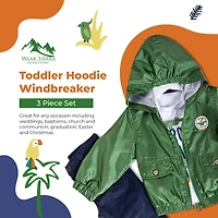 Wear Sierra Boys Infant Toddler Hooded Windbreaker 3‑Piece Set