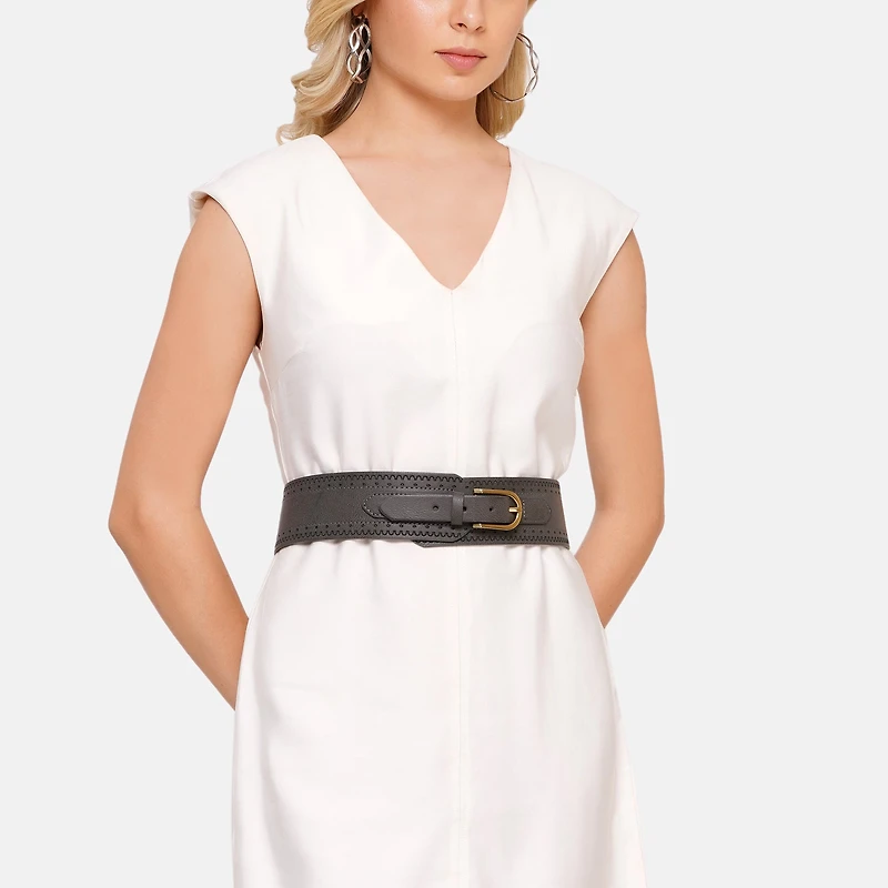 AGP PARIS Dark Gray Women's Belt