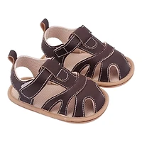 Laurenza's Baby Boys Chocolate Strap Sandals