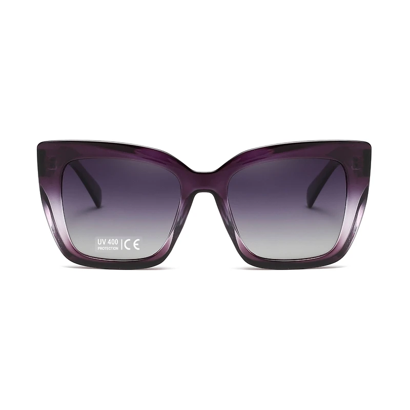 AGP PARIS Women's Bold Cat Eye Acetate Polarized Lens UV400 Sunglasses
