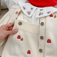 MyKids-USA Baby Girl Embroidered Pattern Cardigan