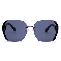 AGP PARIS Women's Bold Square Acetate Gradient Lens UV400 Sunglasses