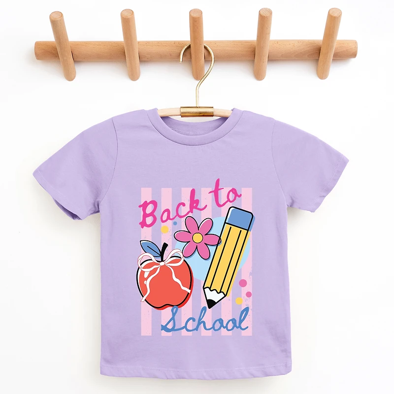 The Juniper Shop - Back To School Stripes Youth Short Sleeve Graphic T-Shirt