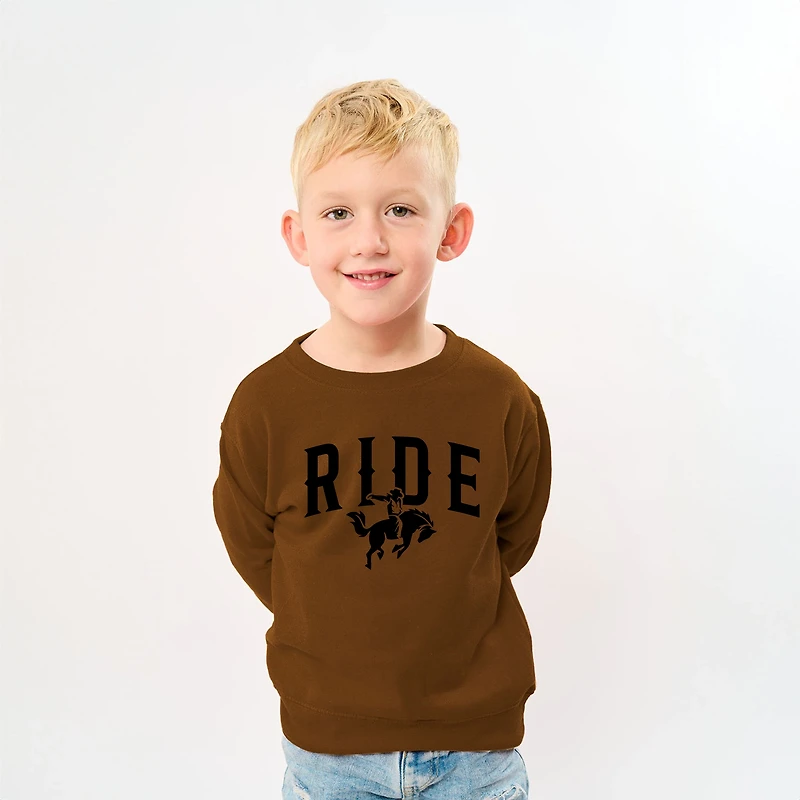 The Juniper Shop - Ride Cowboy Arched Youth Graphic Sweatshirt