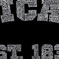 LA Pop Art Men's Chicago 1837 Word T-Shirt