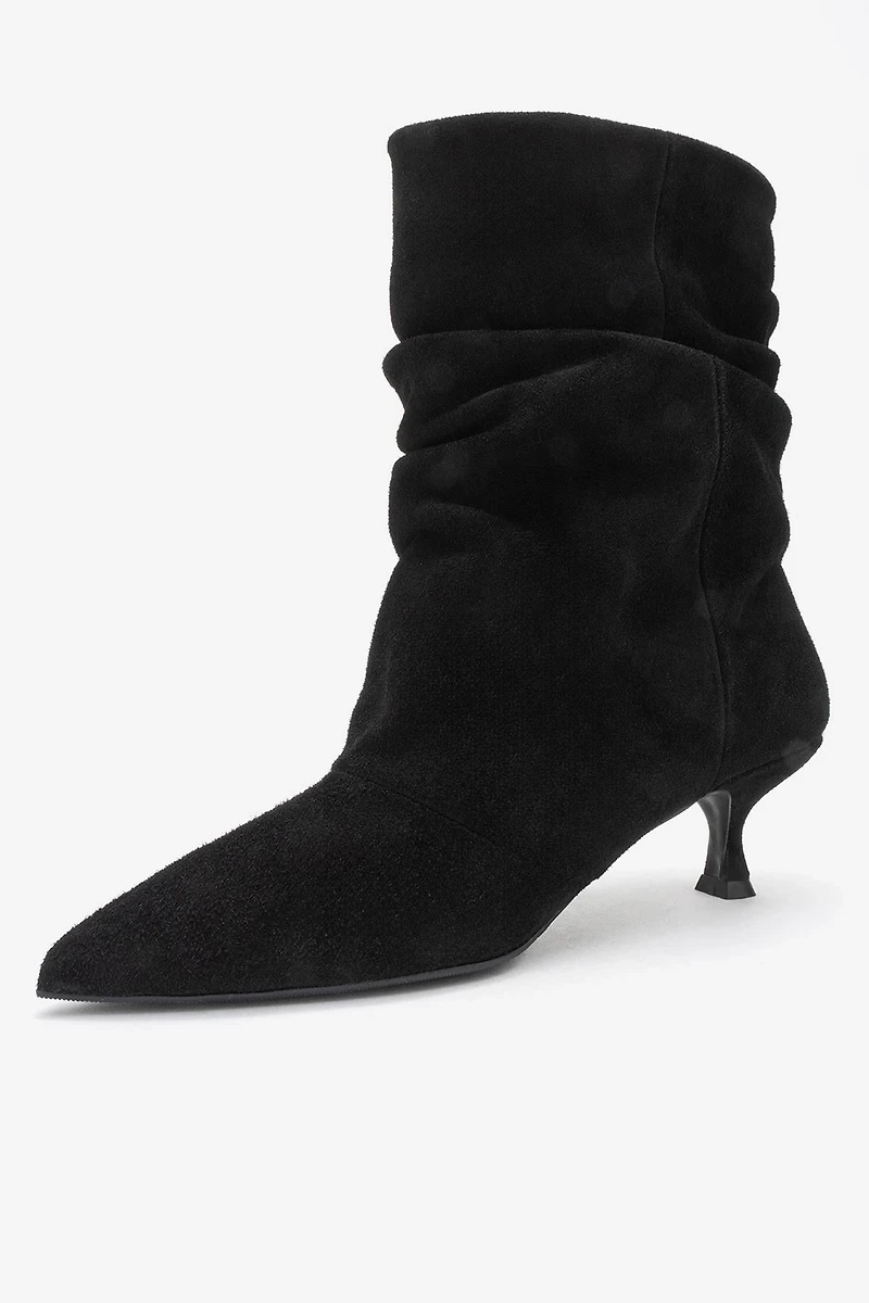 Forever & Always Womens Balei Leather Pointed Toe Boot