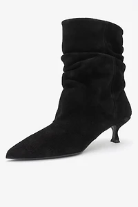 Forever & Always Womens Balei Leather Pointed Toe Boot
