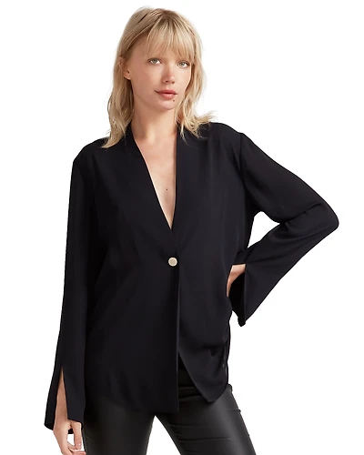 Belle & Bloom Womens Sheer Genius Lightweight Blazer