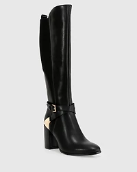 Belle & Bloom Womens Breton Knee High Leather Boots