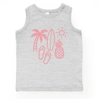 The Juniper Shop - Beach Elements Outline Toddler Graphic Tank