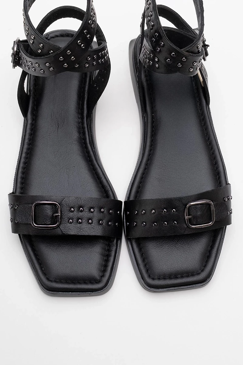 Forever & Always Womens Carril Leather Sandals