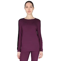 MeMoi Women's Velvet Racing Stripe Trim Long Sleeve Pajama Set
