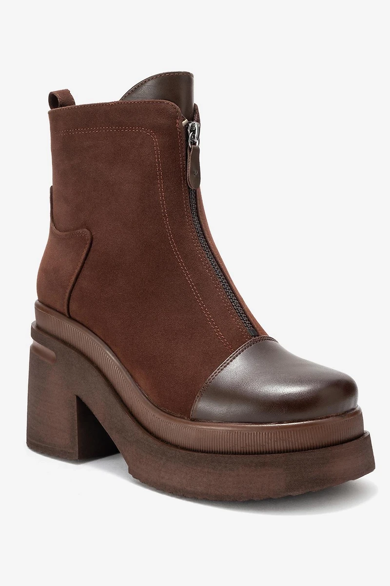 Prologue Shoes Womens Ardenne Platform Zip Boot