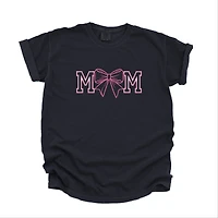 Simply Sage Market - Coquette Bow Mom Women's Garment Dyed Graphic T-Shirt