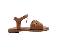 bebe Girl's Fashion Sandals - Dressy Shoes with Decorative Metal