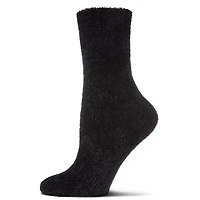 MeMoi Women's Velour Luxe Plush Crew Socks