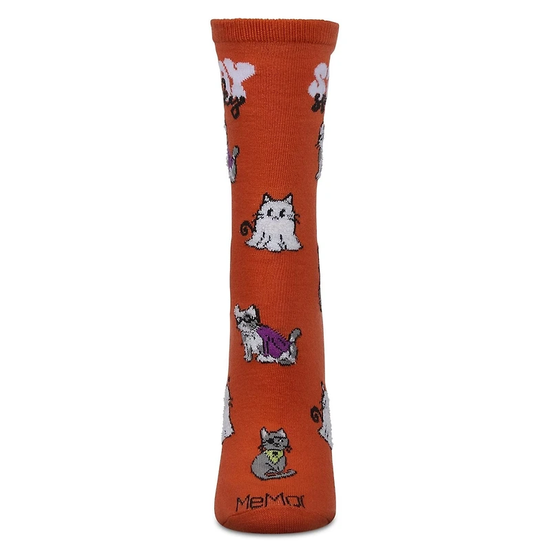 MeMoi Women's Stay Spooky Holiday Crew Socks