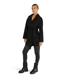 Belle & Bloom Womens Eternal Flame Wool Blend Short Robe Coat
