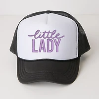 The Juniper Shop - Embroidered Little Lady Youth Graphic Foam Trucker Hat