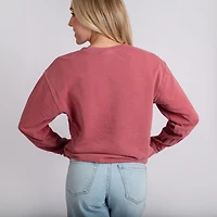 Simply Sage Market - Women's Lightweight Garment Dyed Sweatshirt Hockey Game Day Doodles