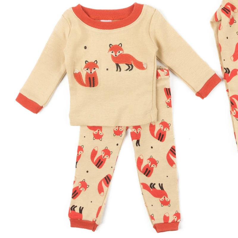 Leveret Girl & Doll Matching Cotton Animal Pajama Set